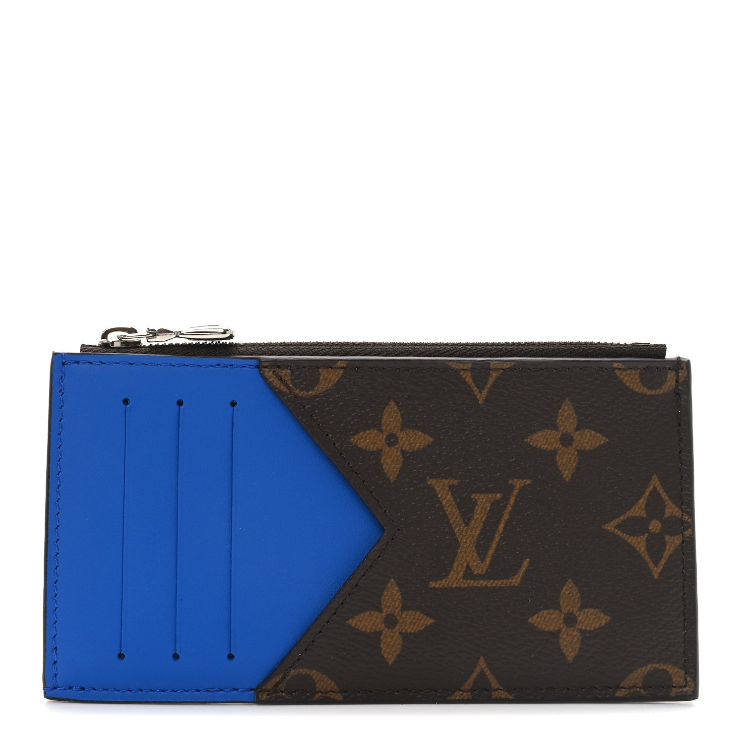 Monogram Calfskin Coin  Holder Indigo Blue