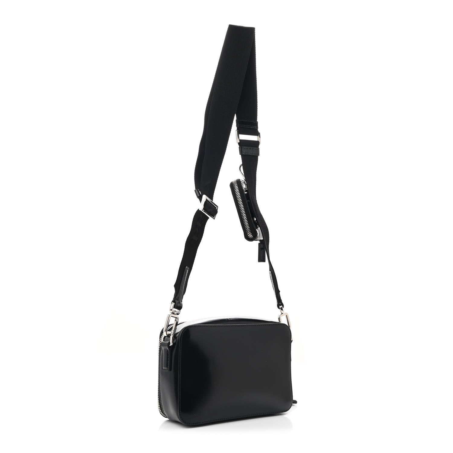 Spazzolato Small Brique Crossbody Bag Black
