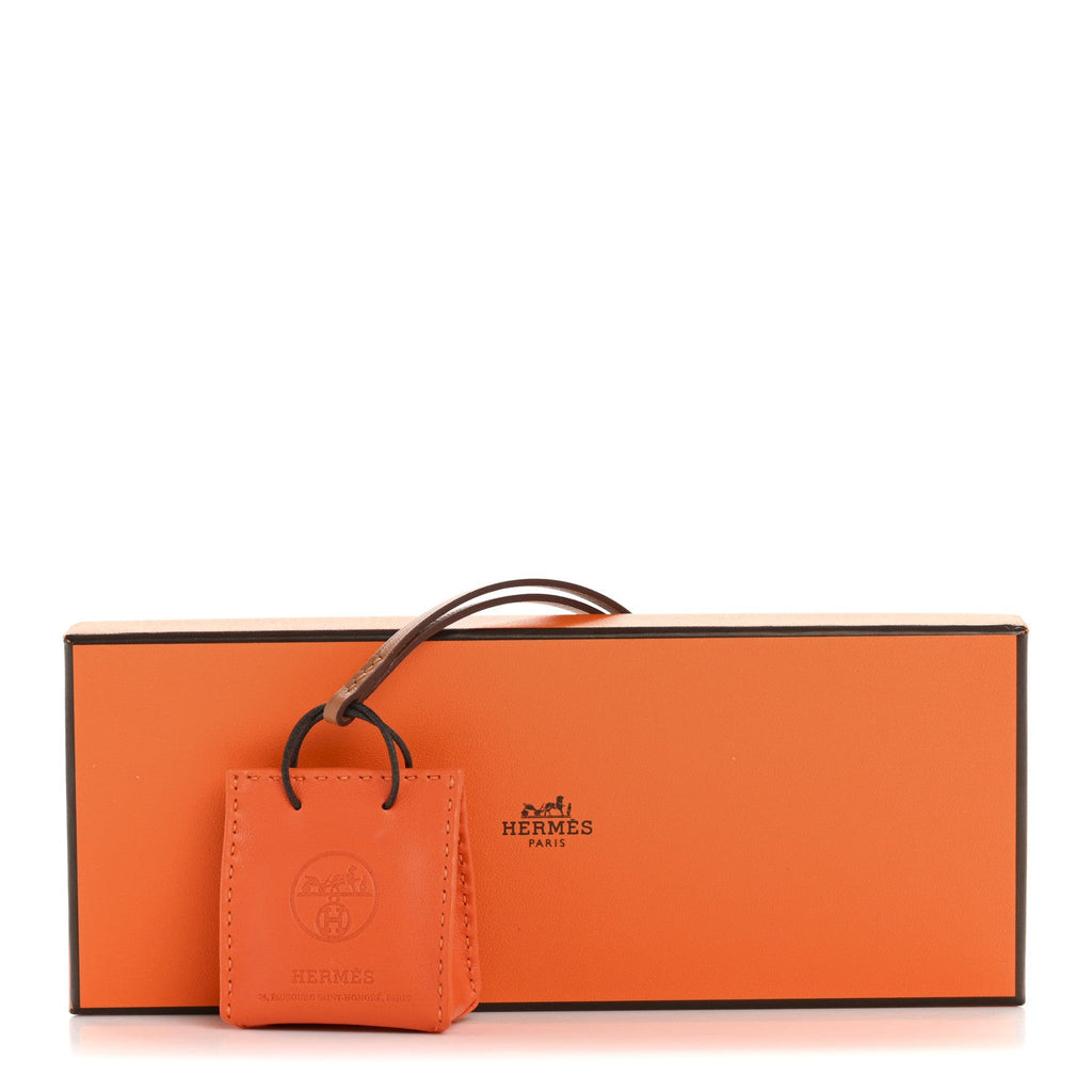 Milo Lambskin Swift Shopping Bag Charm Feu Gold