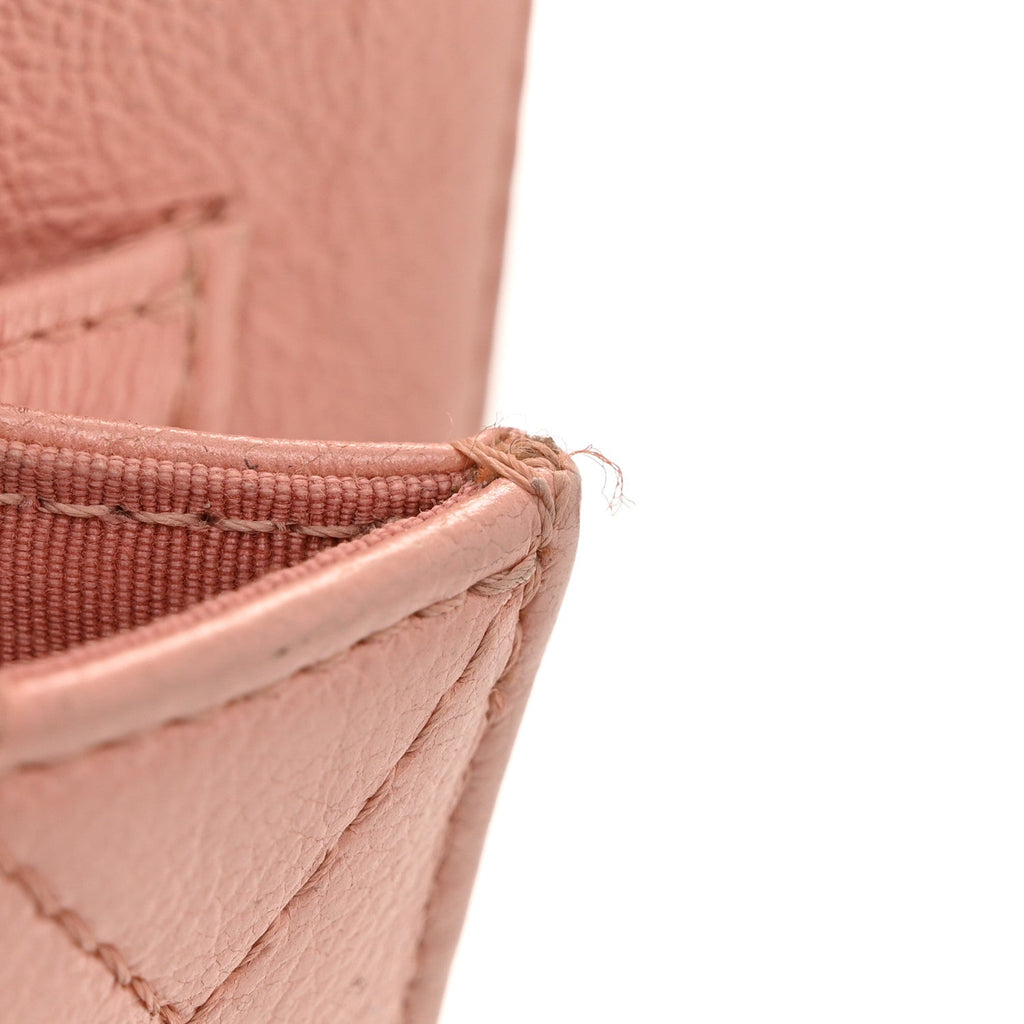 Iridescent Calfskin Smart Pocket Flap Bag Pink