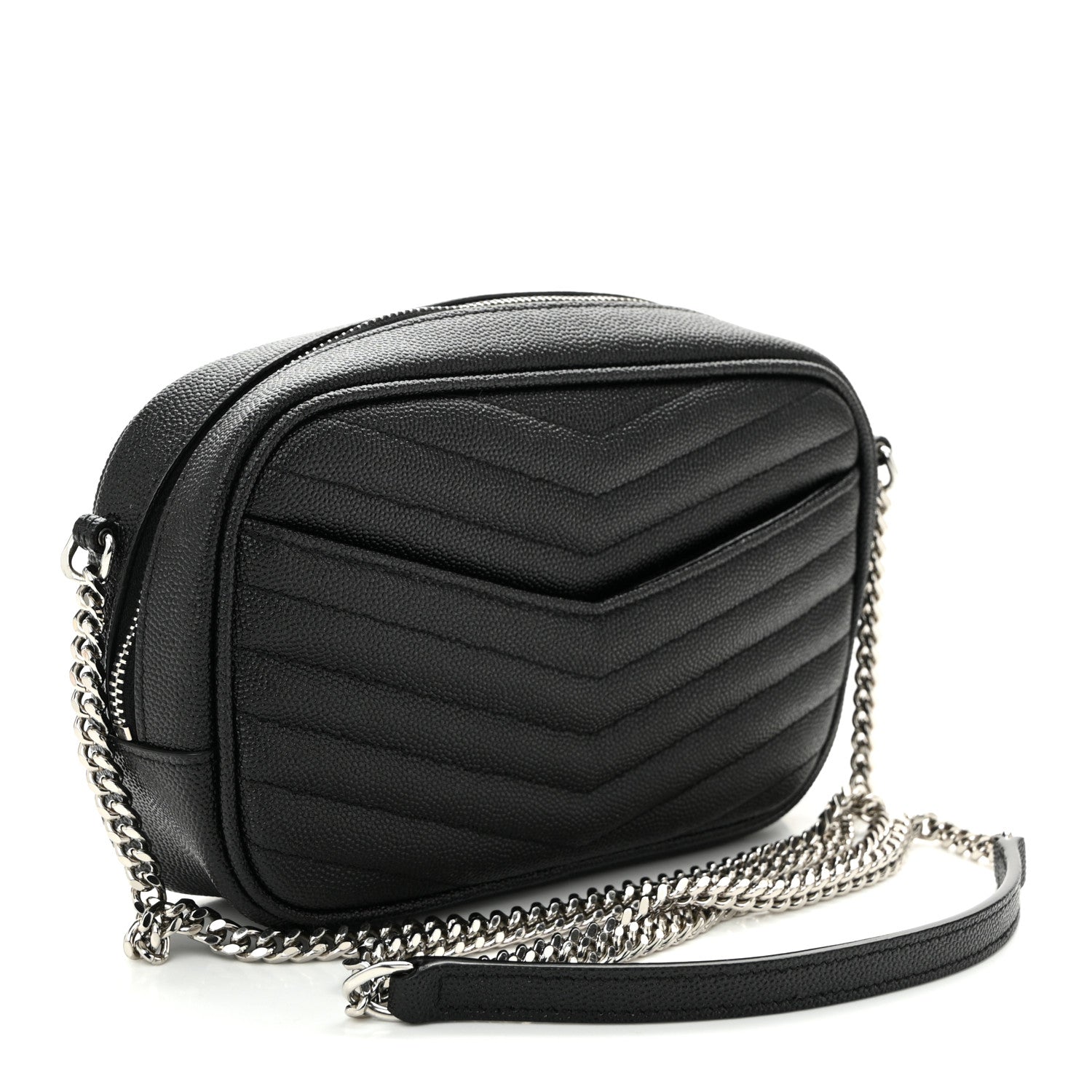 Grain De Poudre Matelasse Monogram Mini Lou Camera Bag Black