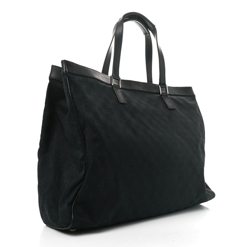 Soft GG Supreme Monogram Tote Black