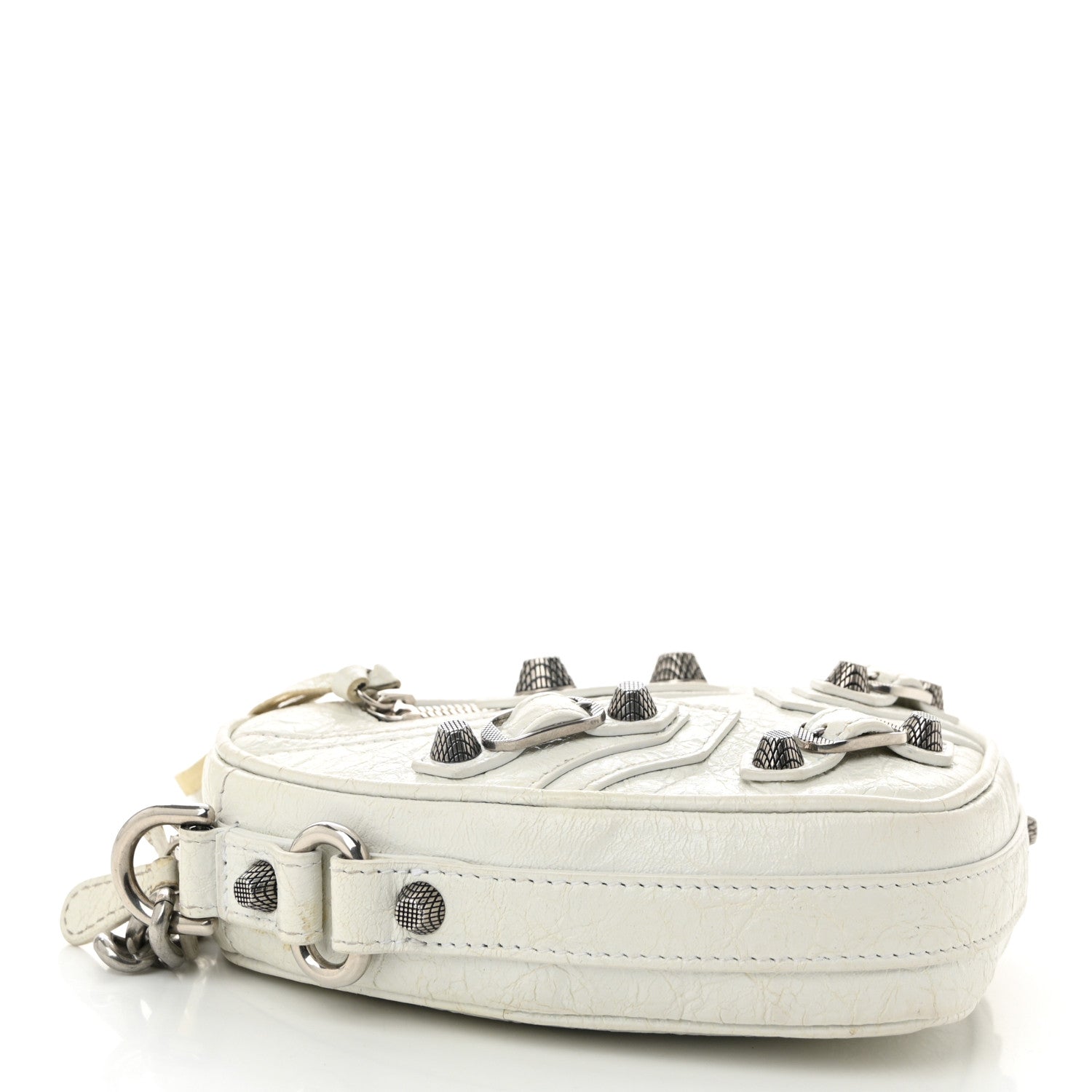 Agneau Arena Mini Le Cagole Heart Bag Optic White