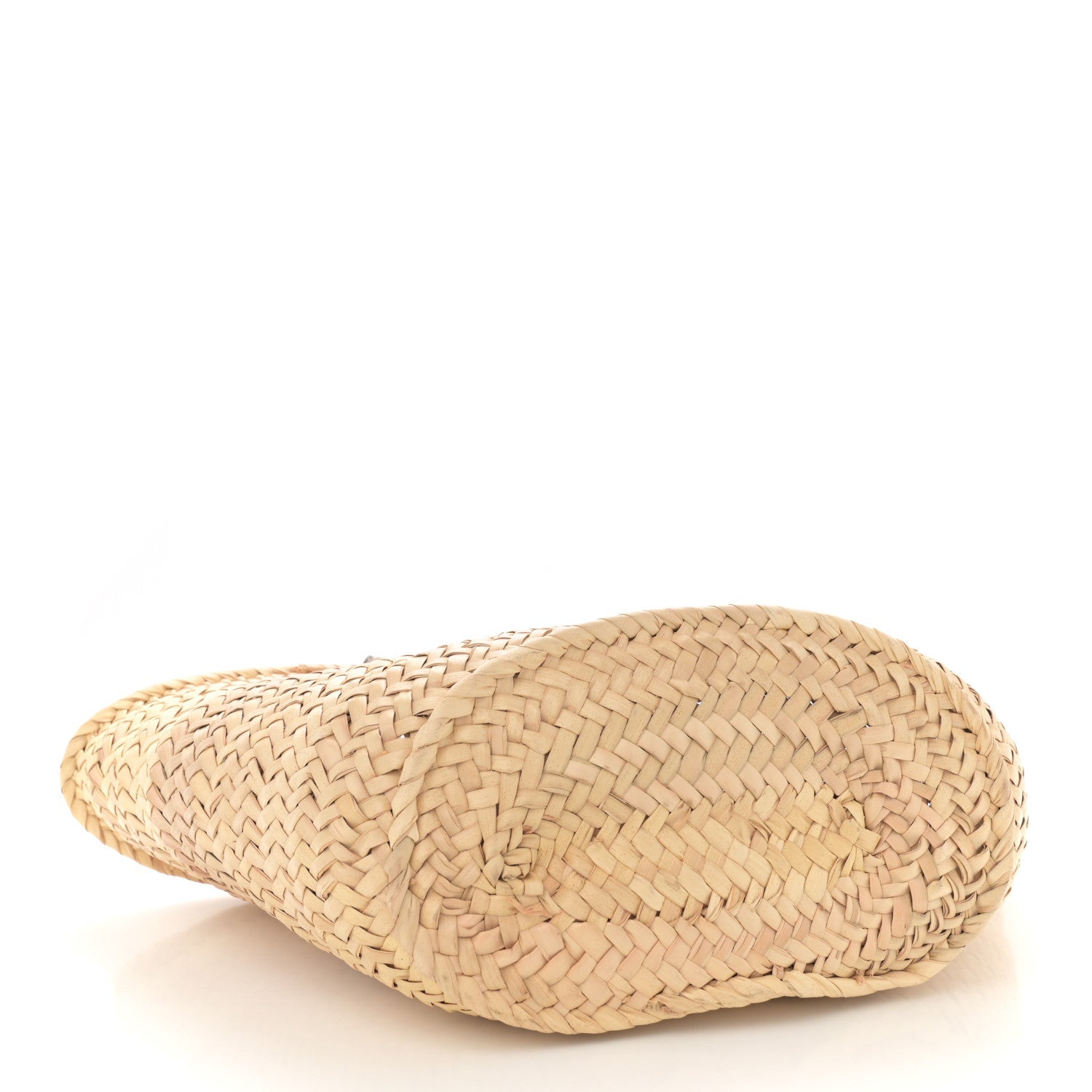 Raffia Medium Basket Tote Bag Natural Tan