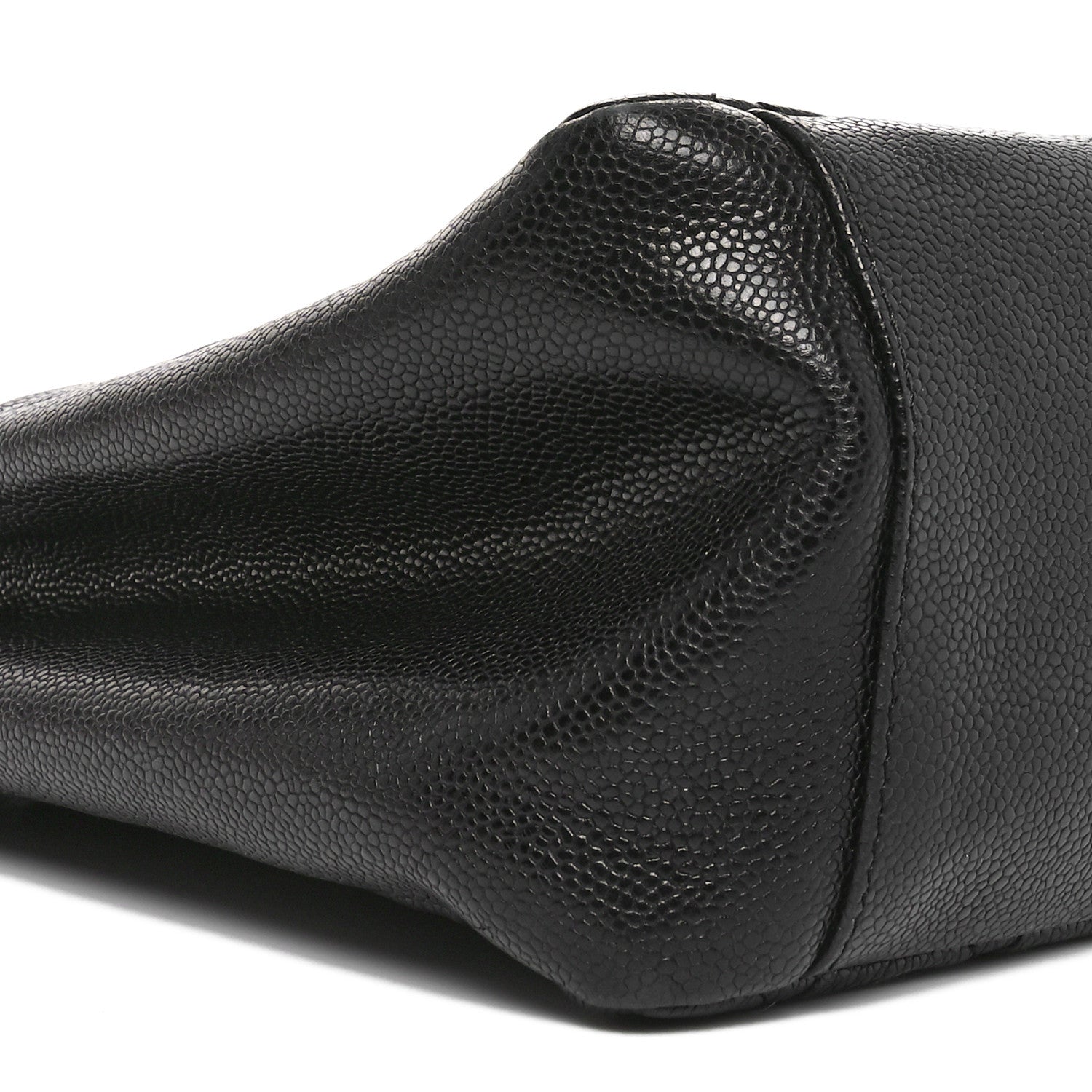 Caviar Quilted Grand Shopping Tote GST Black