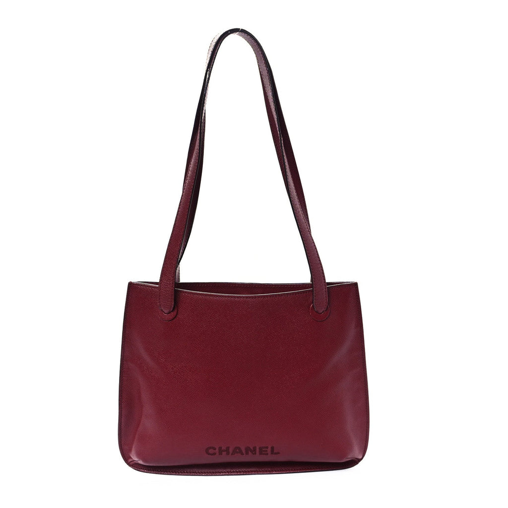 Caviar Shoulder Bag Burgundy