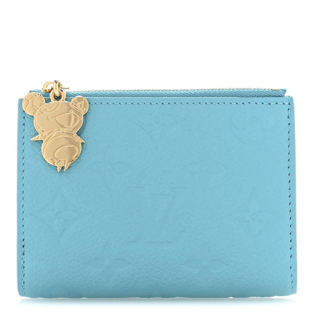 X TM Empreinte Monogram Lisa Wallet Kabira Blue