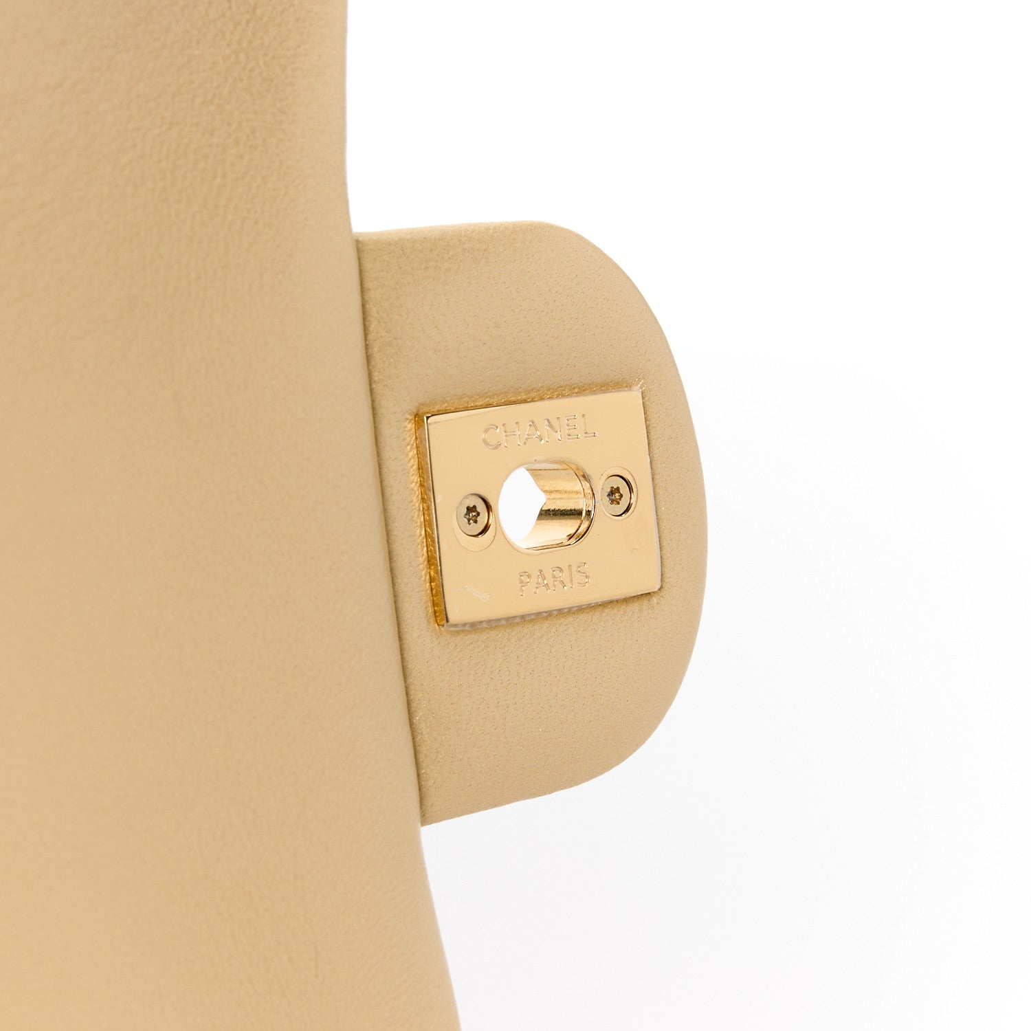 Metallic Lambskin Resin Quilted Top Handle Mini Flap Gold