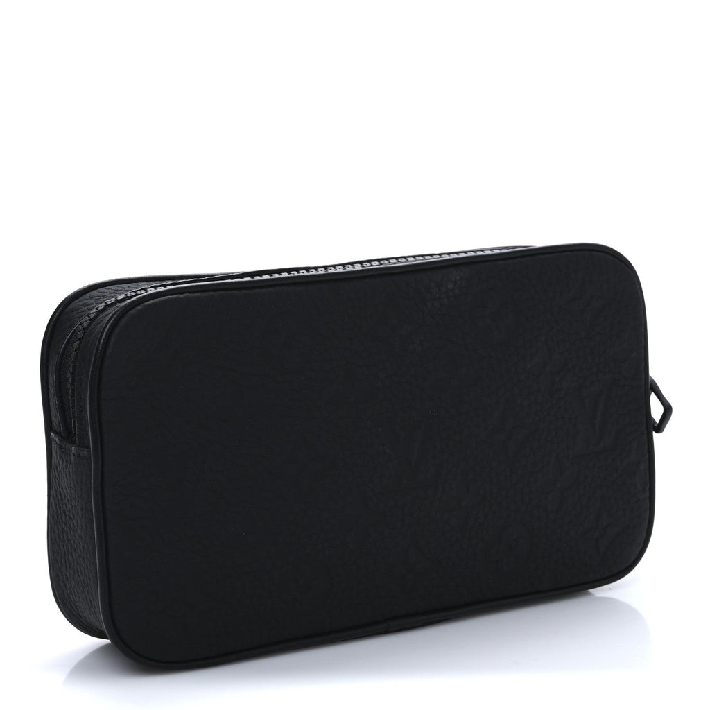 Taurillon Monogram Uniformes Solar Ray Soft Pochette Volga Black