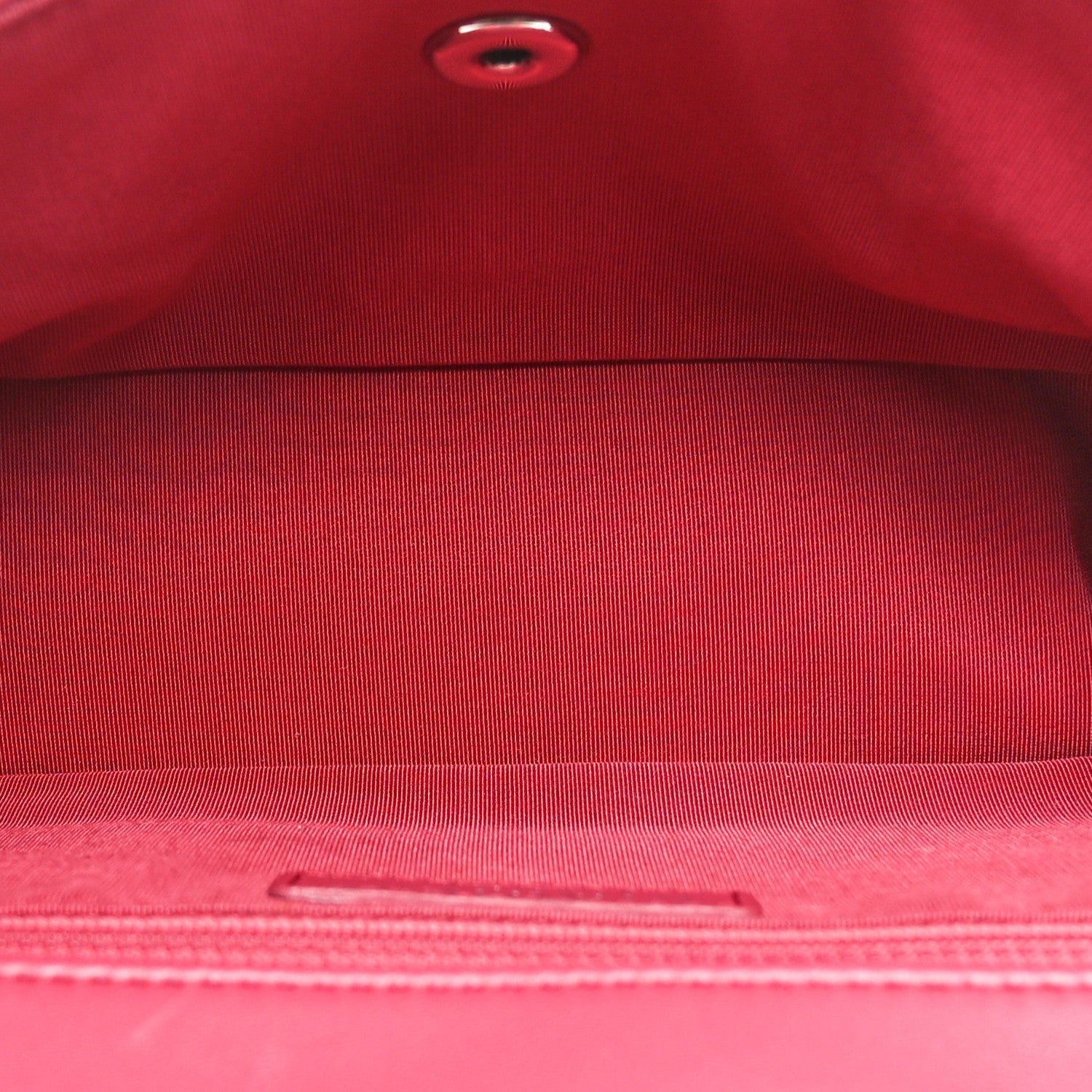 Lambskin Chevron Medium Single Flap Fuchsia