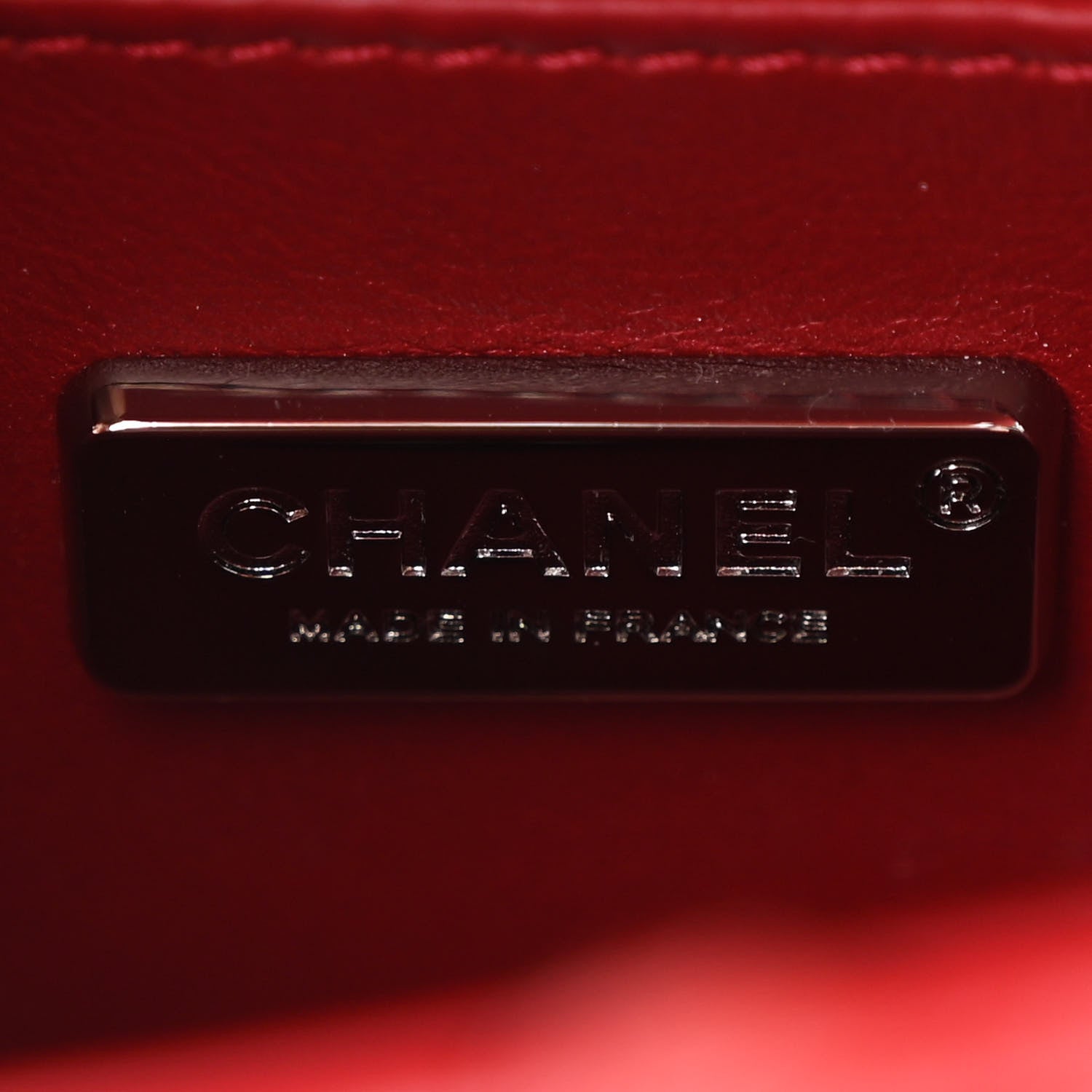 Snakeskin Mini Square Flap Red