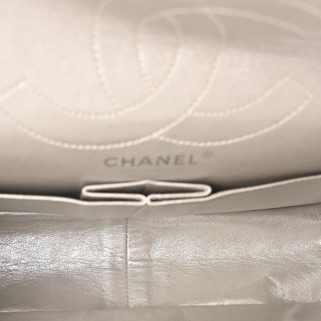 Metallic Lambskin Quilted 2.55 Reissue 226 Flap Silver