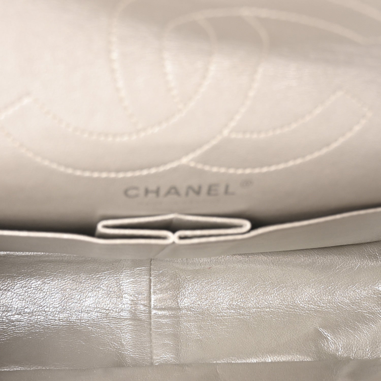 Metallic Lambskin Quilted 2.55 Reissue 226 Flap Silver