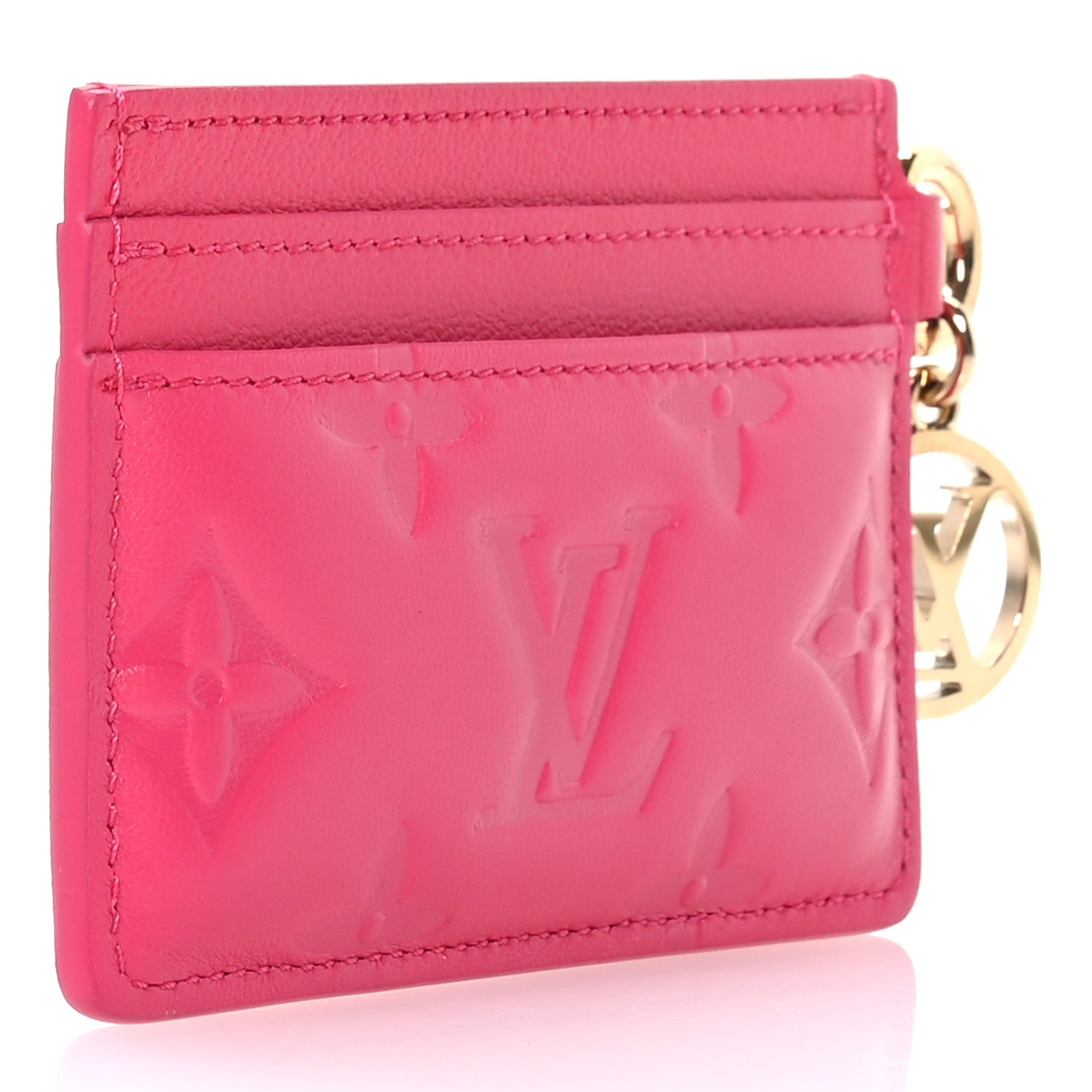 Lambskin Embossed Monogram Coussin  Holder Bougainvillier