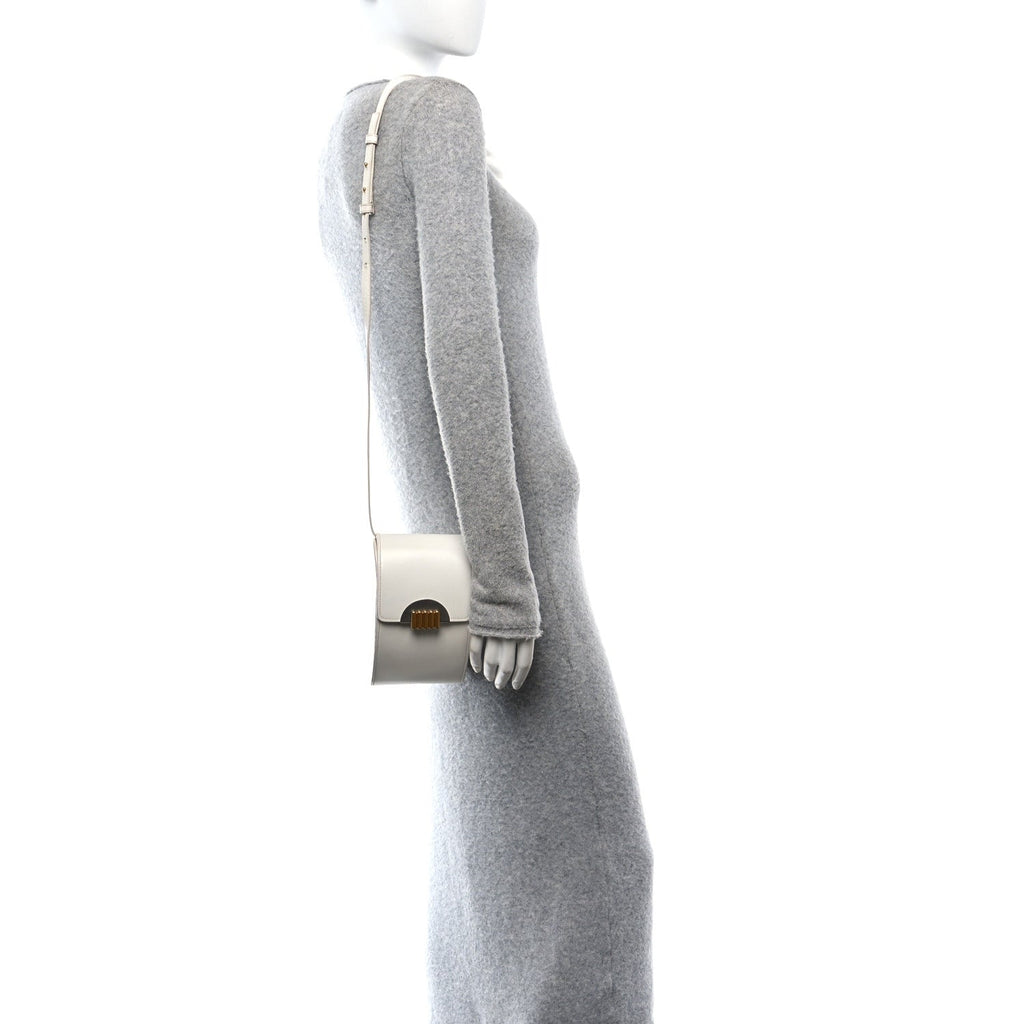 Box Calfskin Clutch White