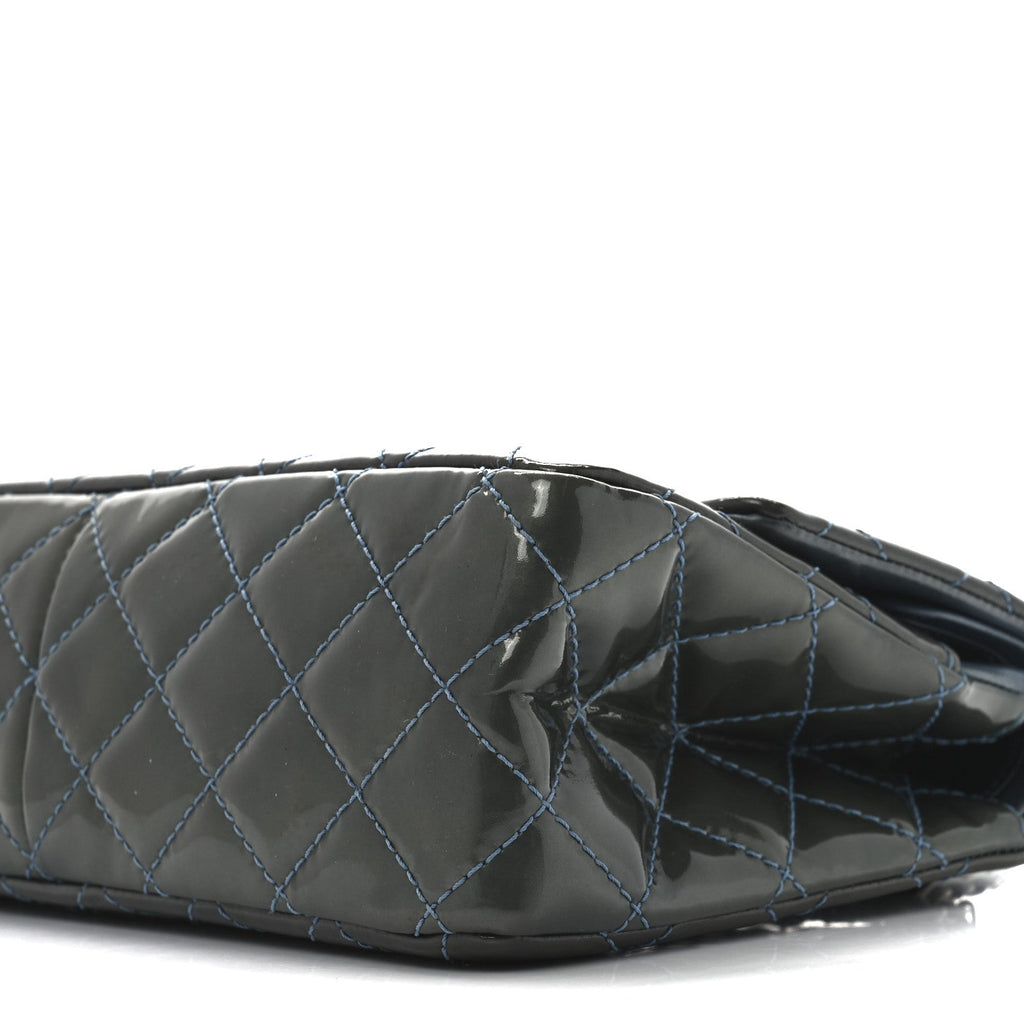 Patent Quilted 2.55 Reissue 226 Flap Blue