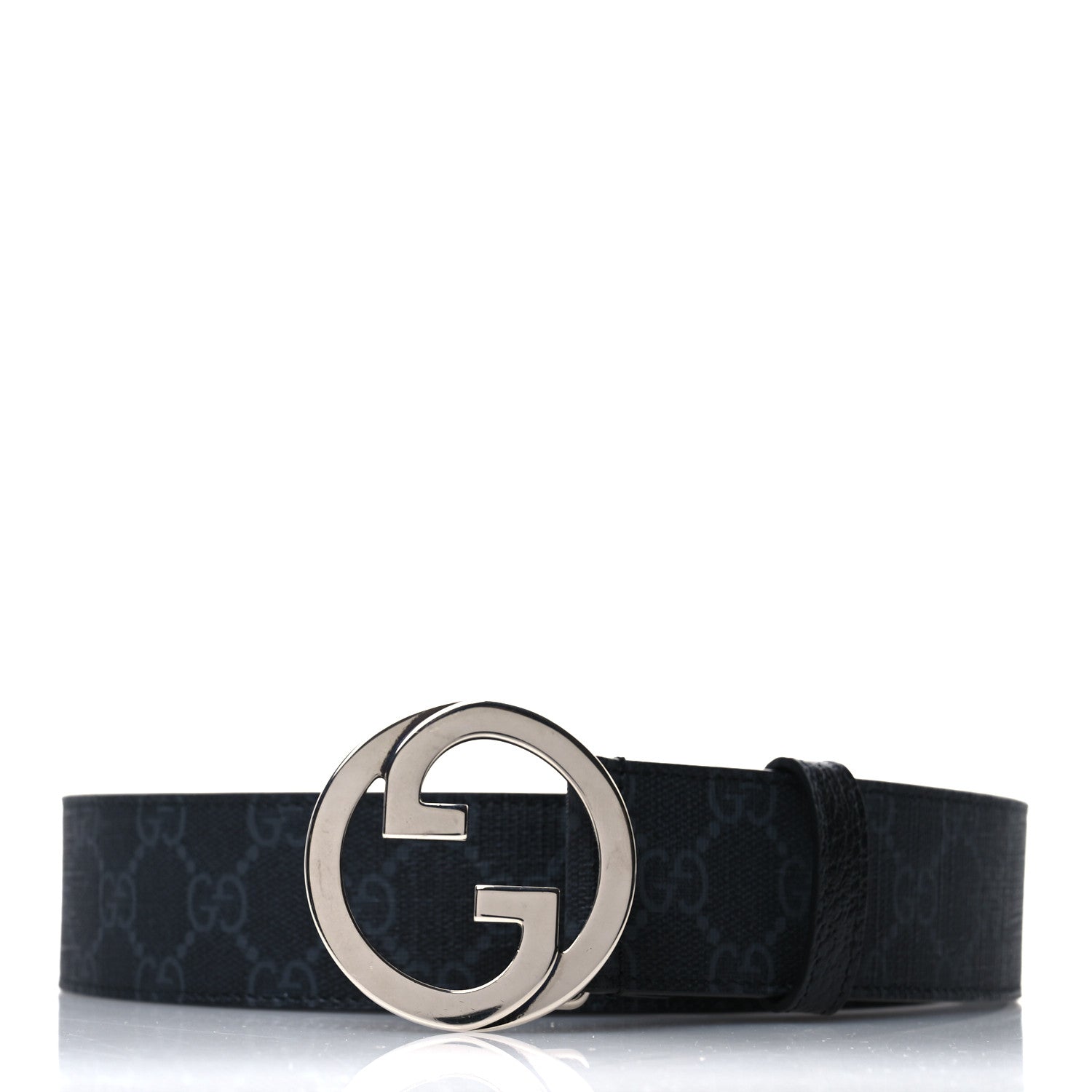 GG Supreme Monogram Ciny Lux Calfskin Blondie 40mm Belt 110 44 Black