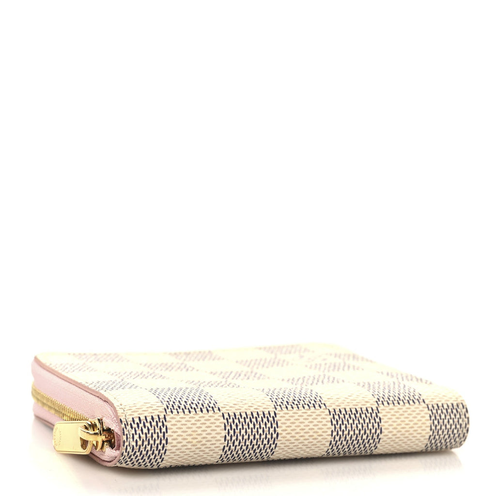 Damier Azur Zippy Coin Purse Rose Ballerine