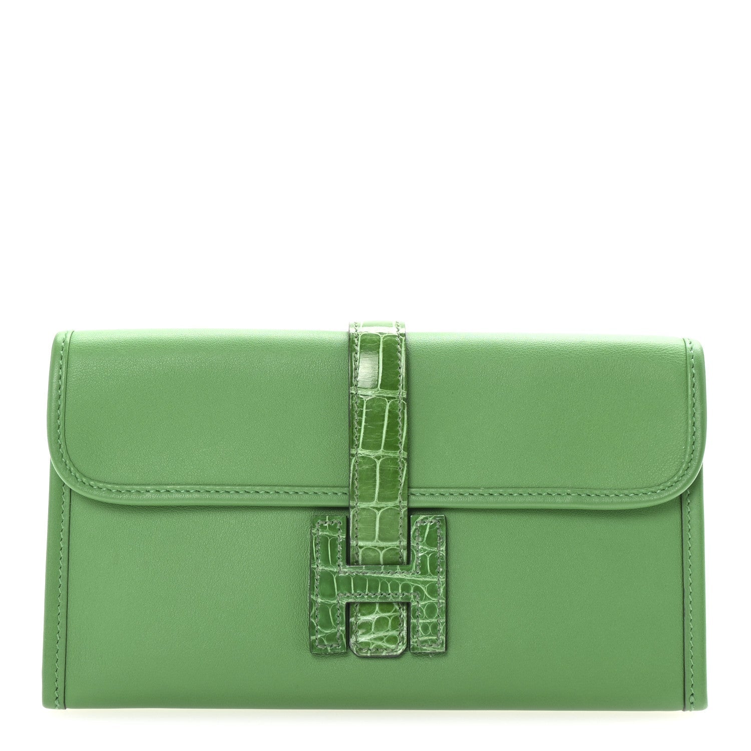 Swift Alligator Jige Touch Duo Clutch Bambou Cactus