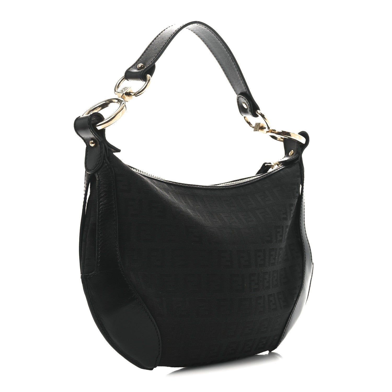 Zucchino Cuoio Chef Pocket Shoulder Bag Black