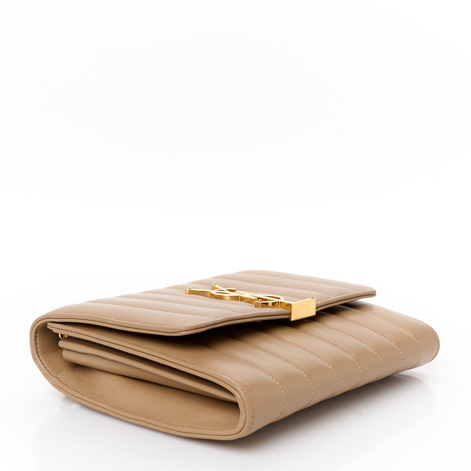 Lambskin Matelasse Monogram Vicky Chain Wallet Peru