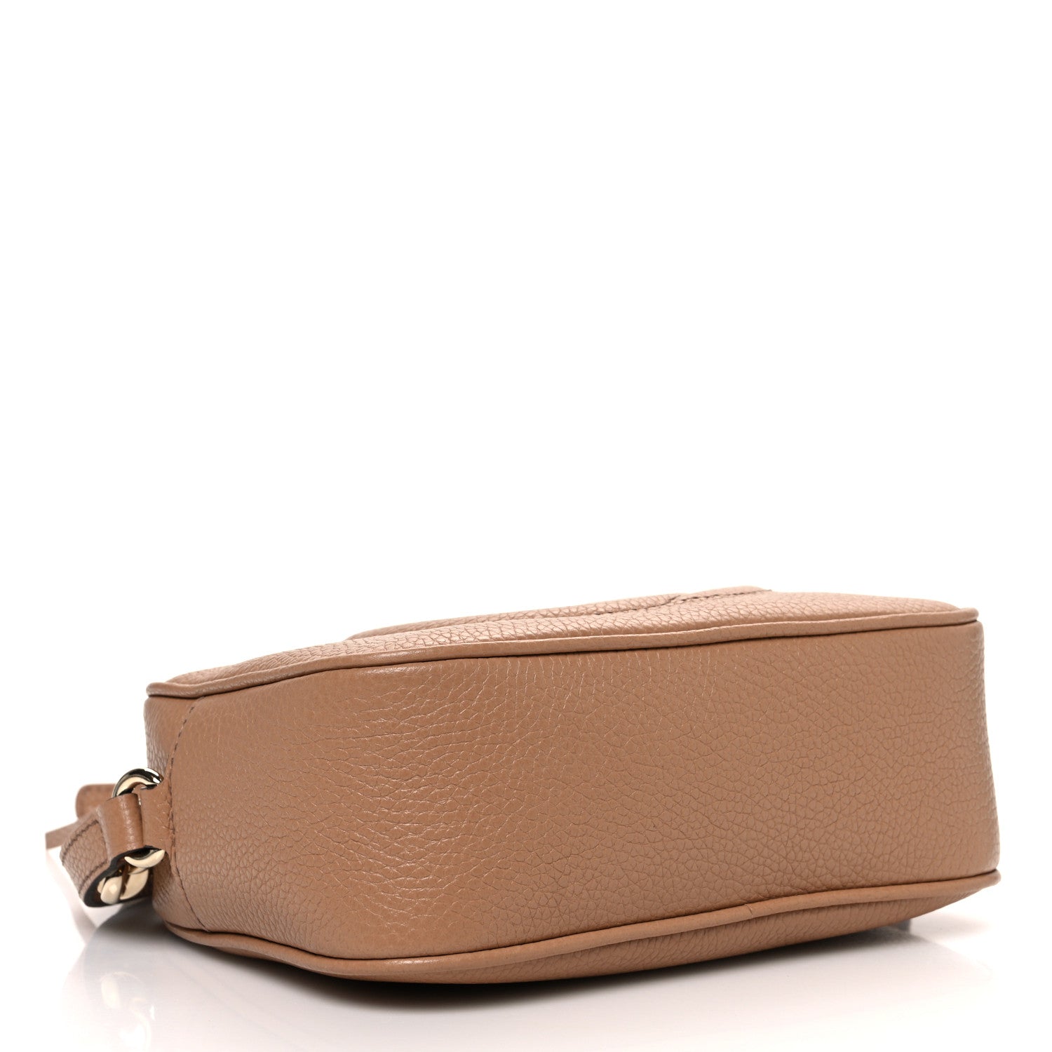 Pebbled Calfskin Small Soho Disco Bag Camelia