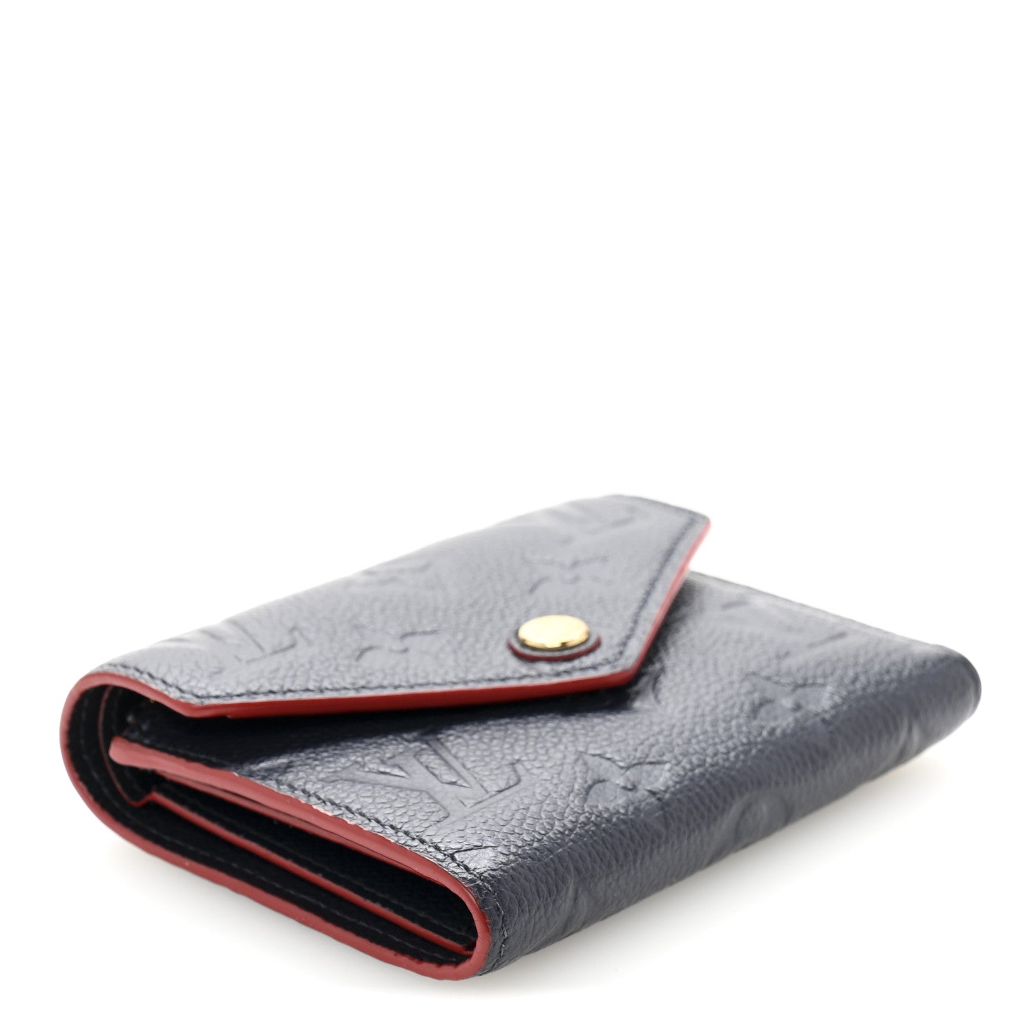 Empreinte Victorine Wallet Marine Rouge