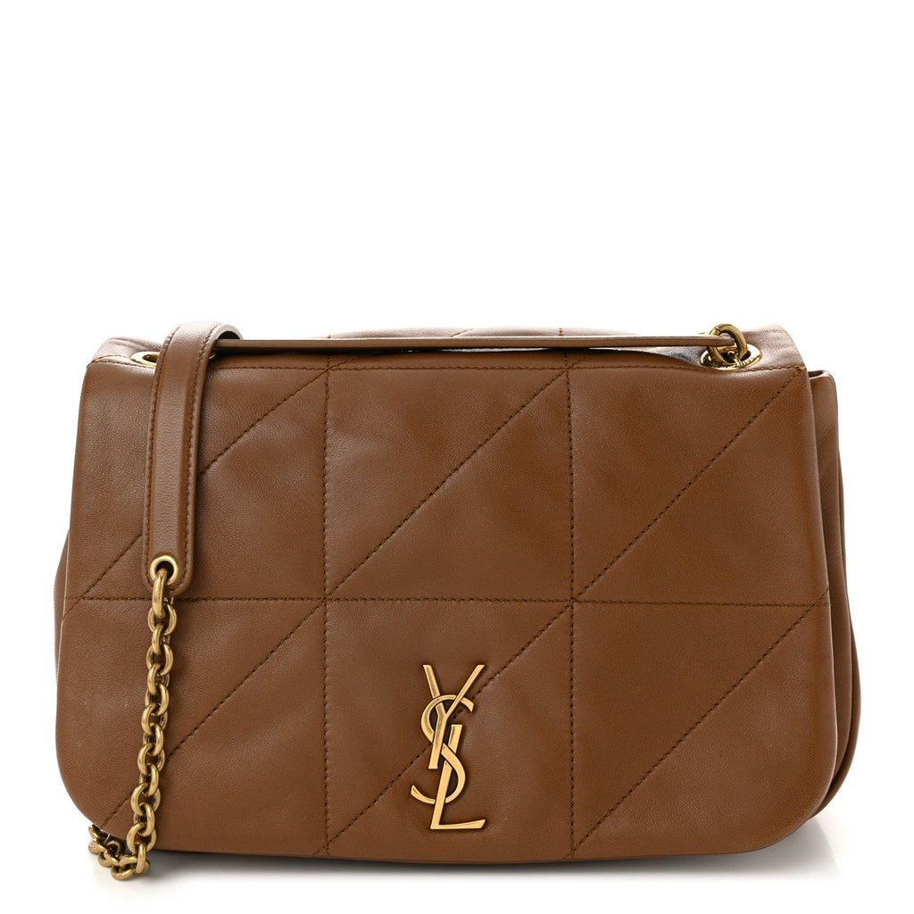 Lambskin Matelasse Monogram Small Jamie 4.3 Light Fox