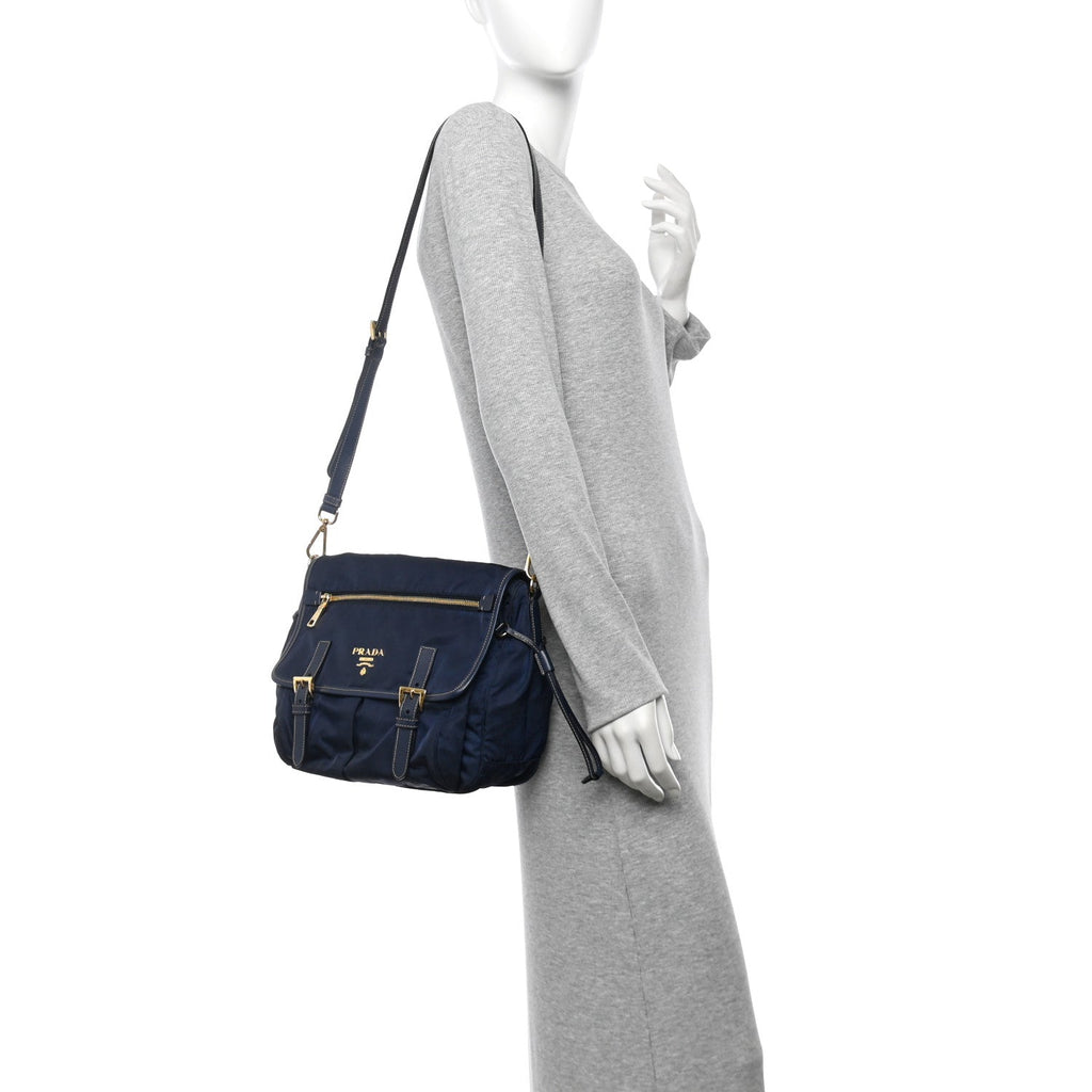 Nylon Vela Sport Saffiano Messenger Bag Baltico