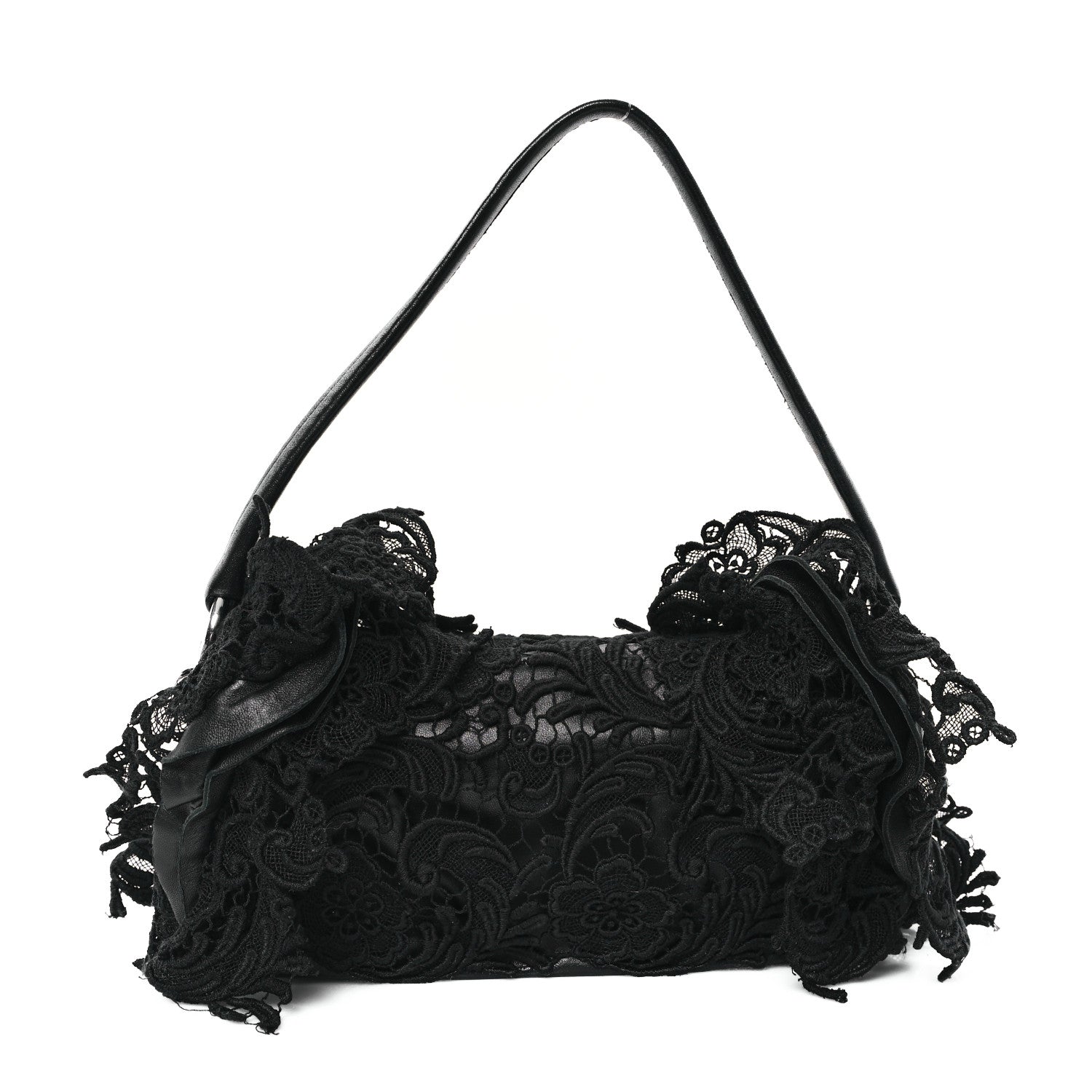 Lace Pizzo S Baguette Black