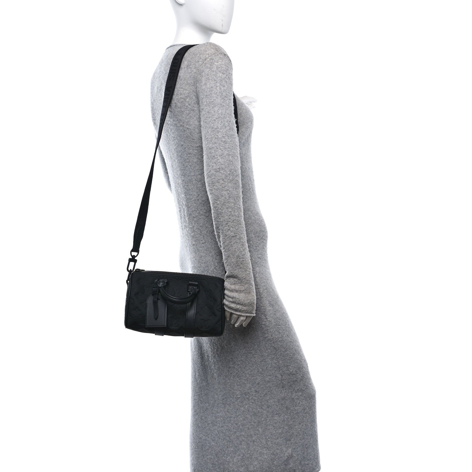Monogram Taurillon Keepall Bandouliere 25 Black