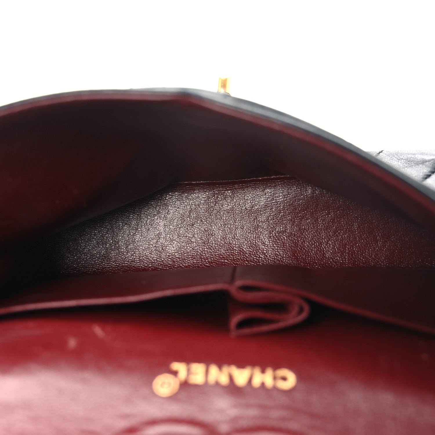 Lambskin Quilted Small Double Flap Black