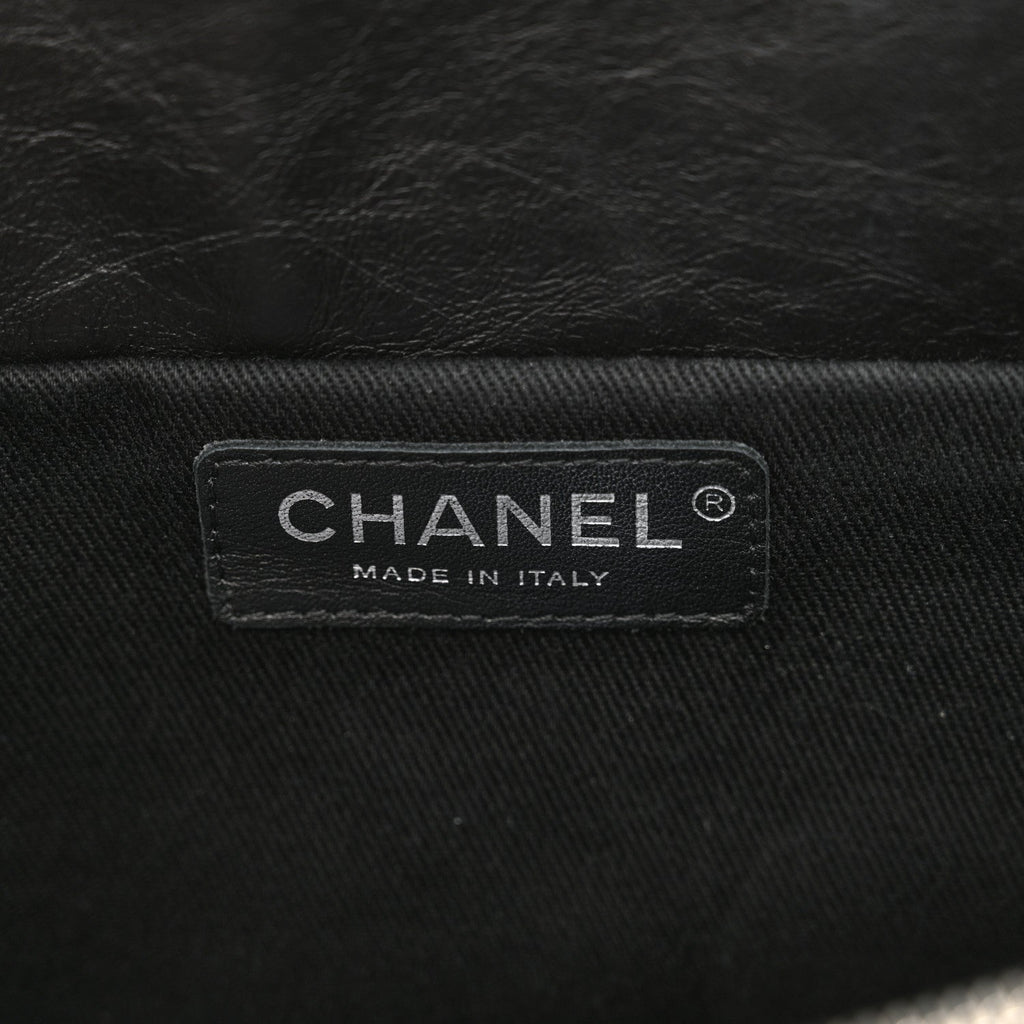 Aged Calfskin Quilted Reissue 2.55 Tote Black