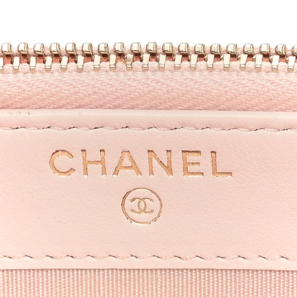 Canvas Small Deauville Clutch With Chain Pink