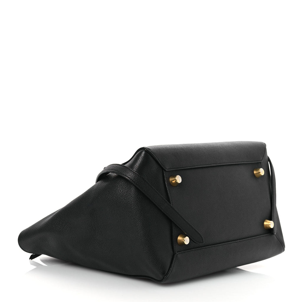 Grained Calfskin Mini Belt Bag Black