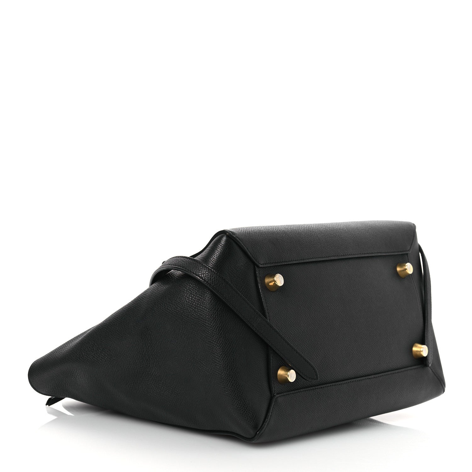 Grained Calfskin Mini Belt Bag Black