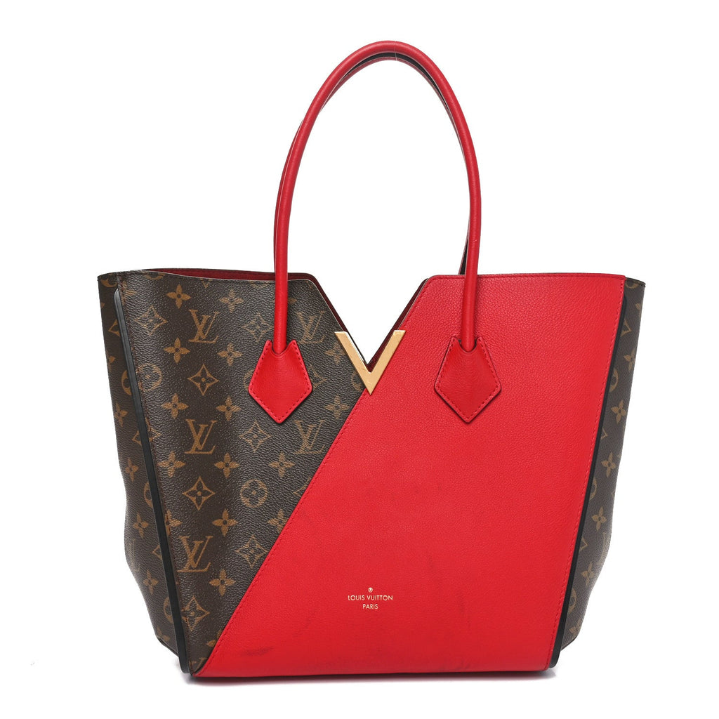 Calfskin Monogram Kimono Tote Cherry