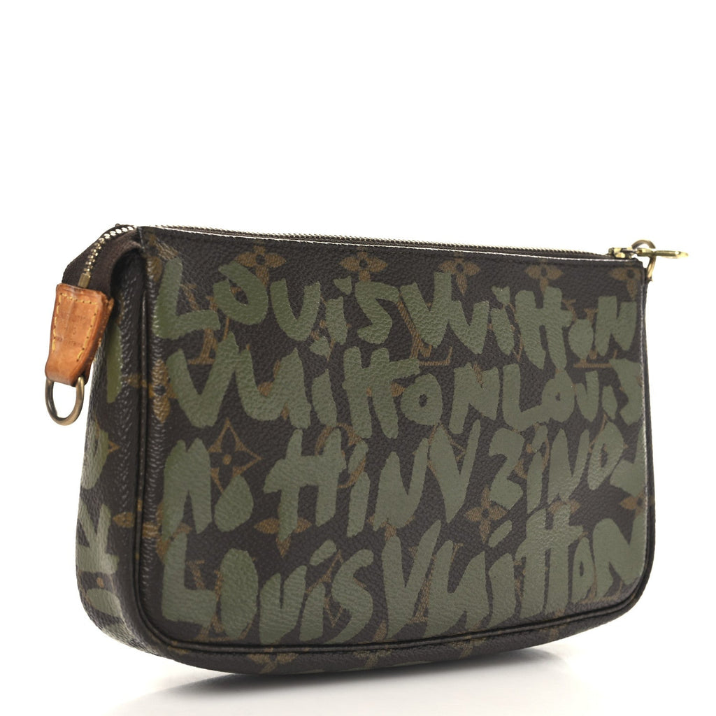 Monogram Graffiti Pochette Accessories Kaki