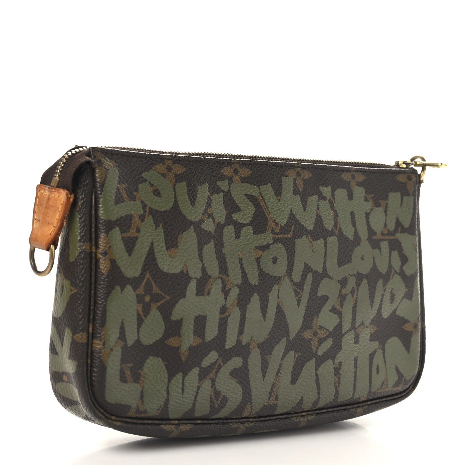Monogram Graffiti Pochette Accessories Kaki