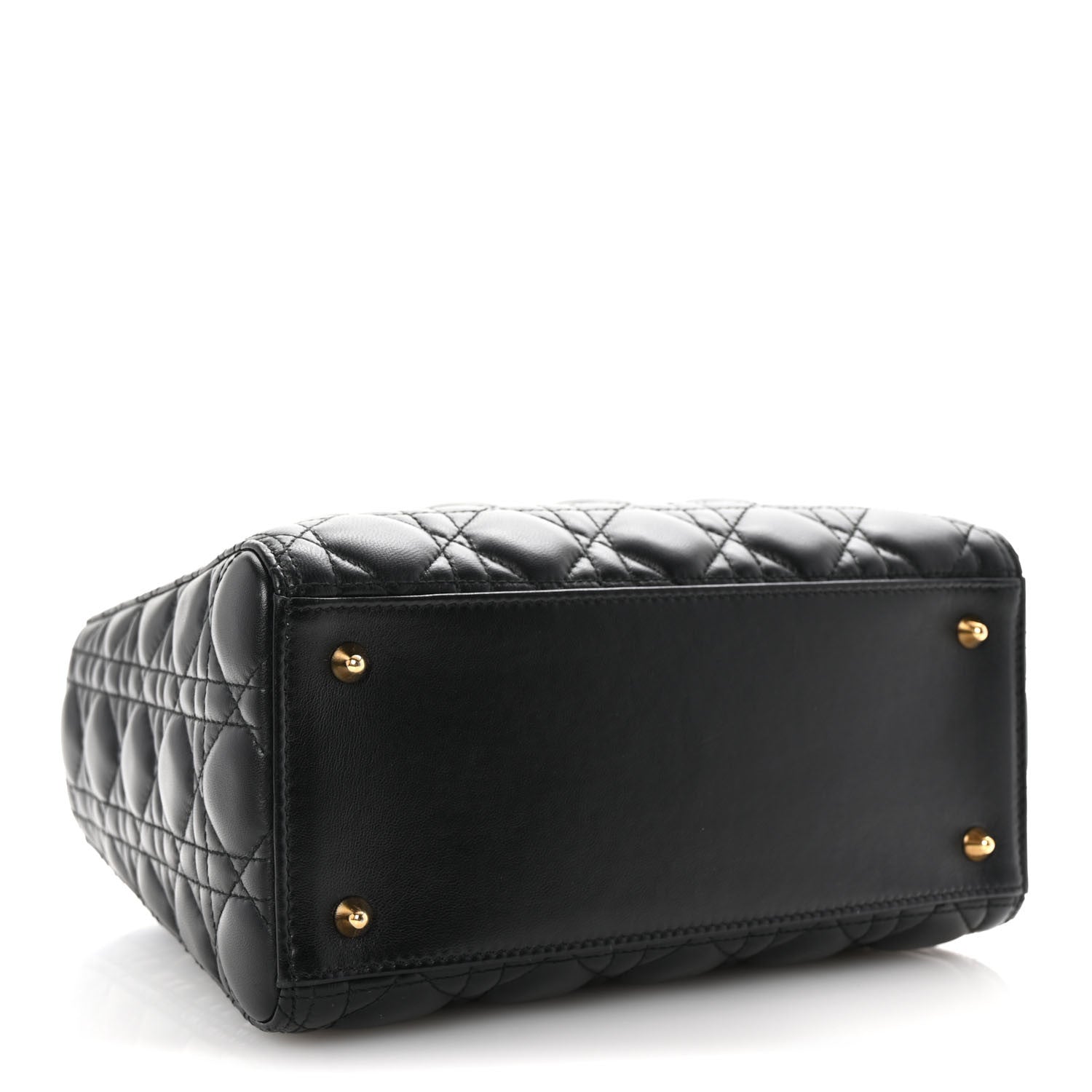 Lambskin Cannage Medium Lady Dior Black