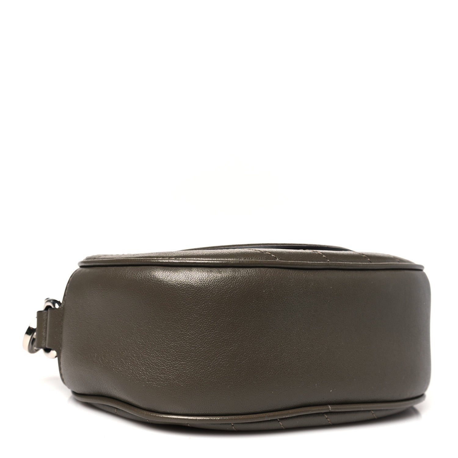 Sakai Be Green Calfskin Diagonal Stitched Mini Blondie Shoulder Bag Craclet Brown