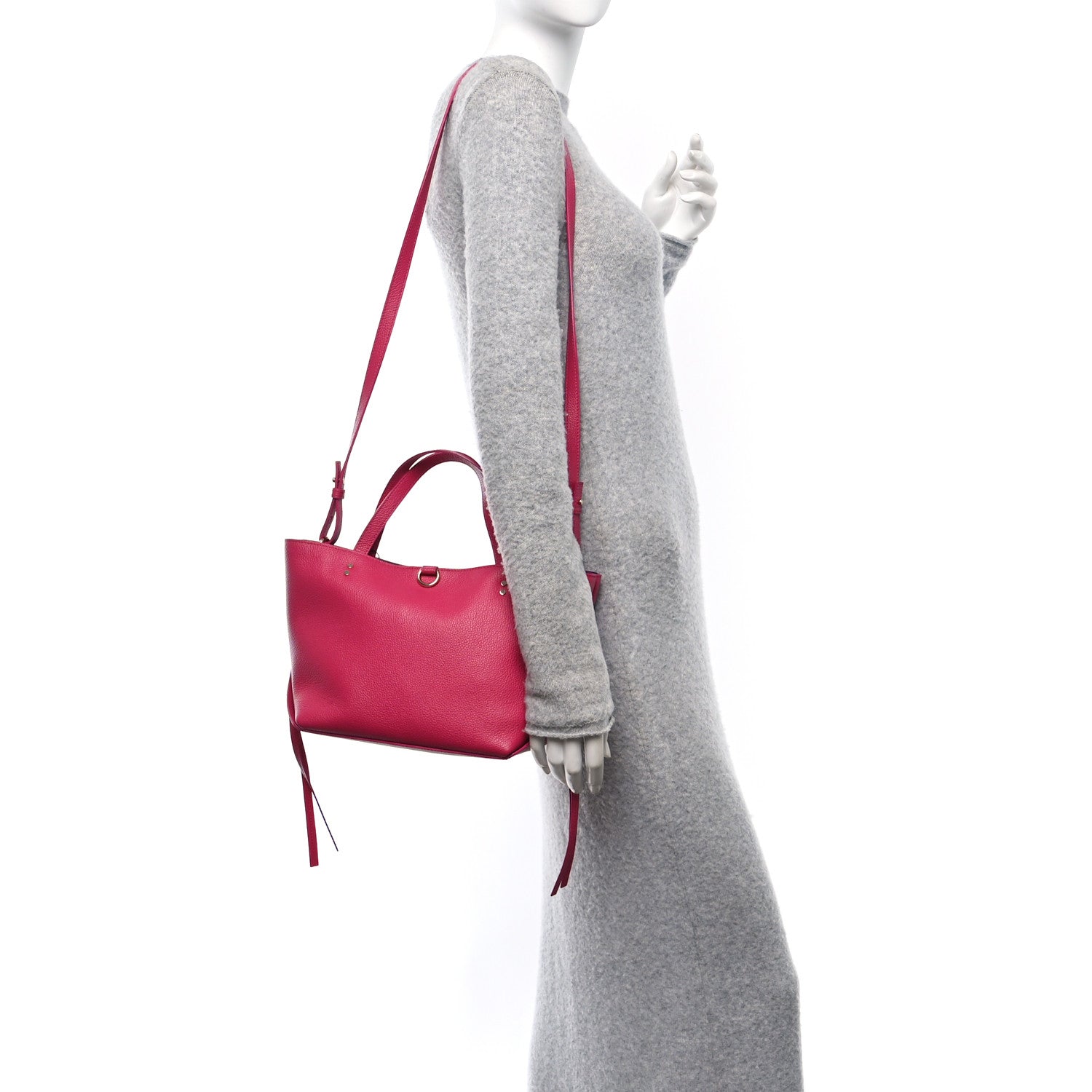 Calfskin Small East West Sense Tote Fizzy Pink