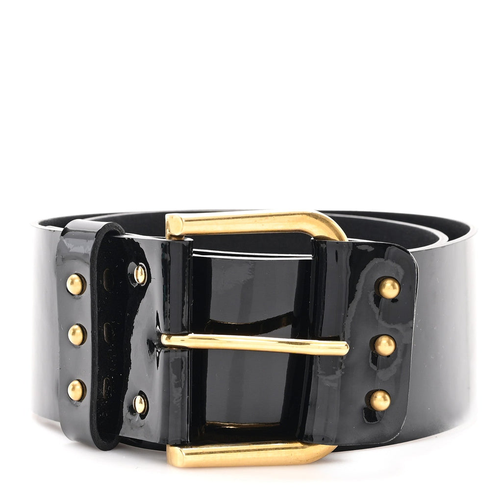Patent Studded Belt 70 28 Black