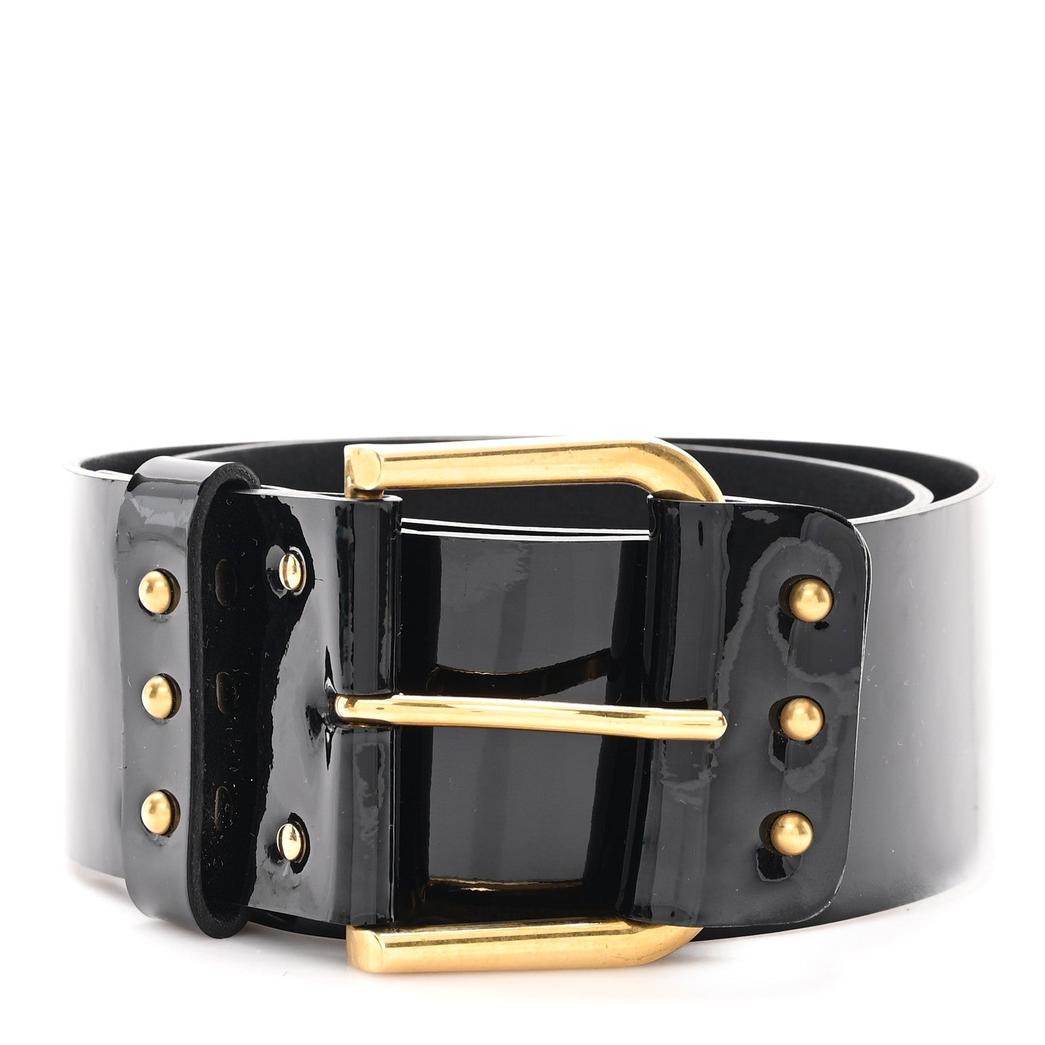 Patent Studded Belt 70 28 Black