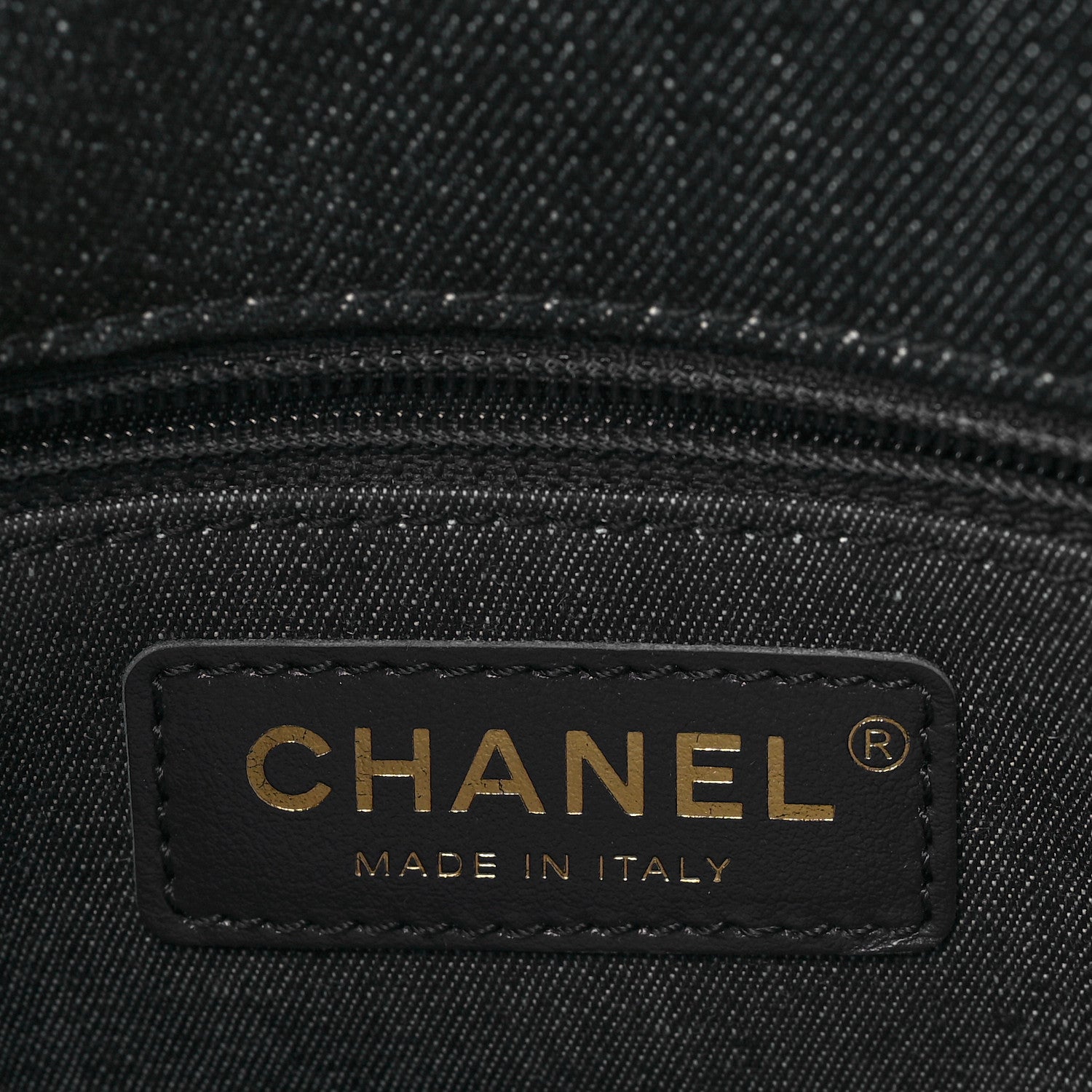 Denim Quilted Medium Funky Town Flap Black