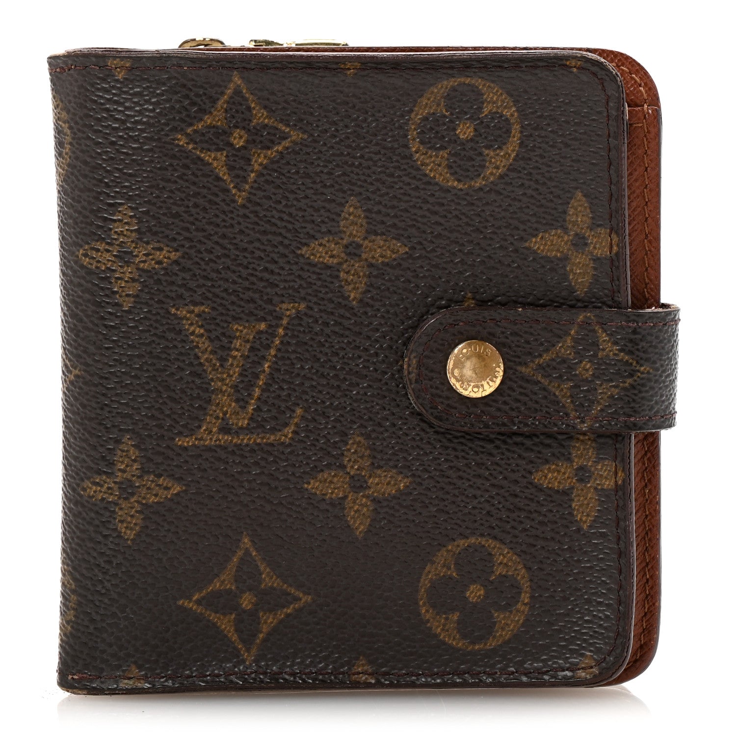 Monogram Compact Zippe Zipped Wallet