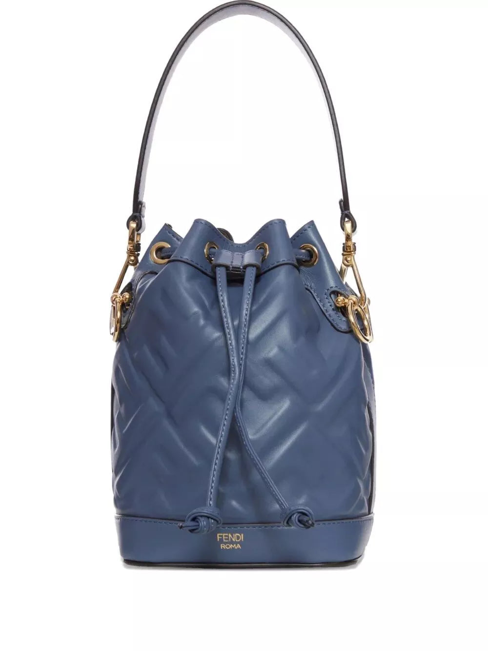 ff-motif mon tresor leather mini bucket bag