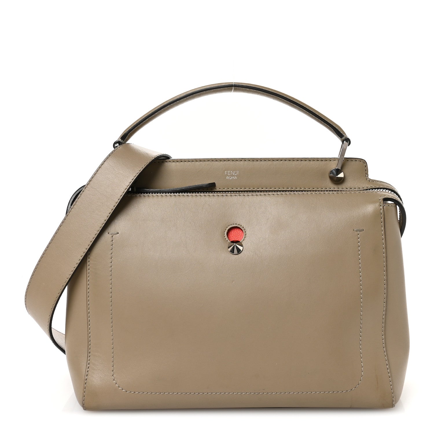 Vitello Baltico Dolce DotCom Satchel Tortora Papavero