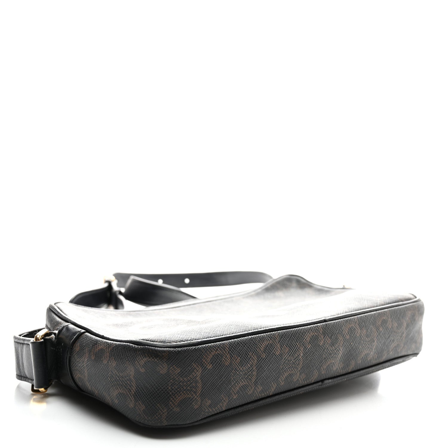Triomphe Canvas Medium Messenger Bag Black