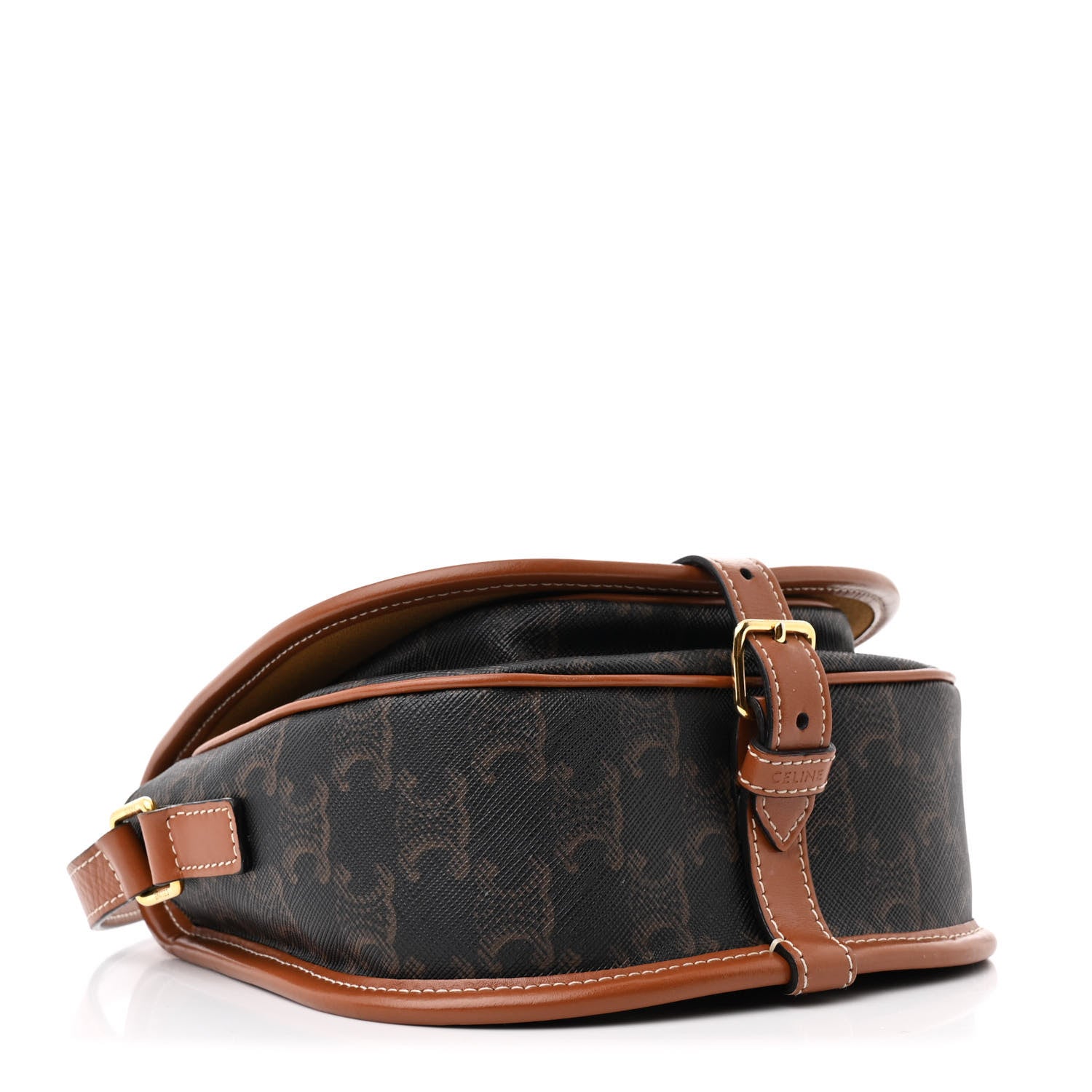 Triomphe Canvas Folco Bag Tan